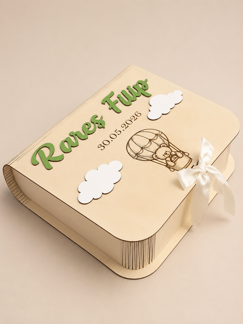 Trusou și cutie lemn personalizată