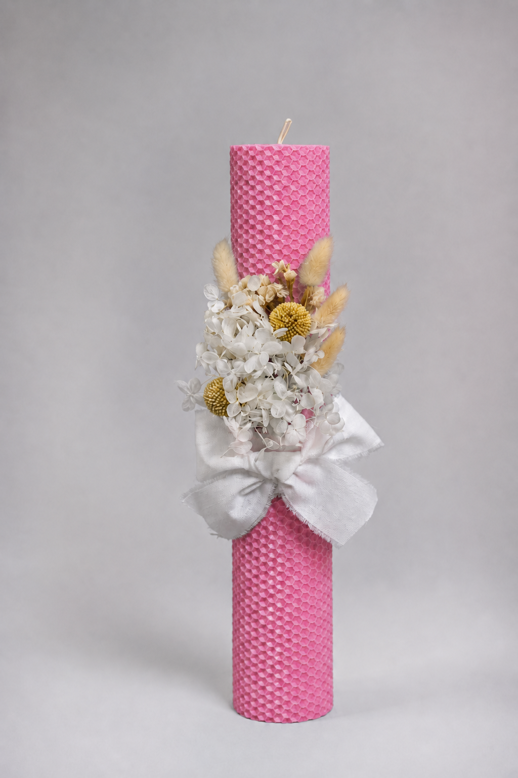 Lumânare botez Pink Bloom