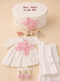 Set complet botez fetițe Pink Jade
