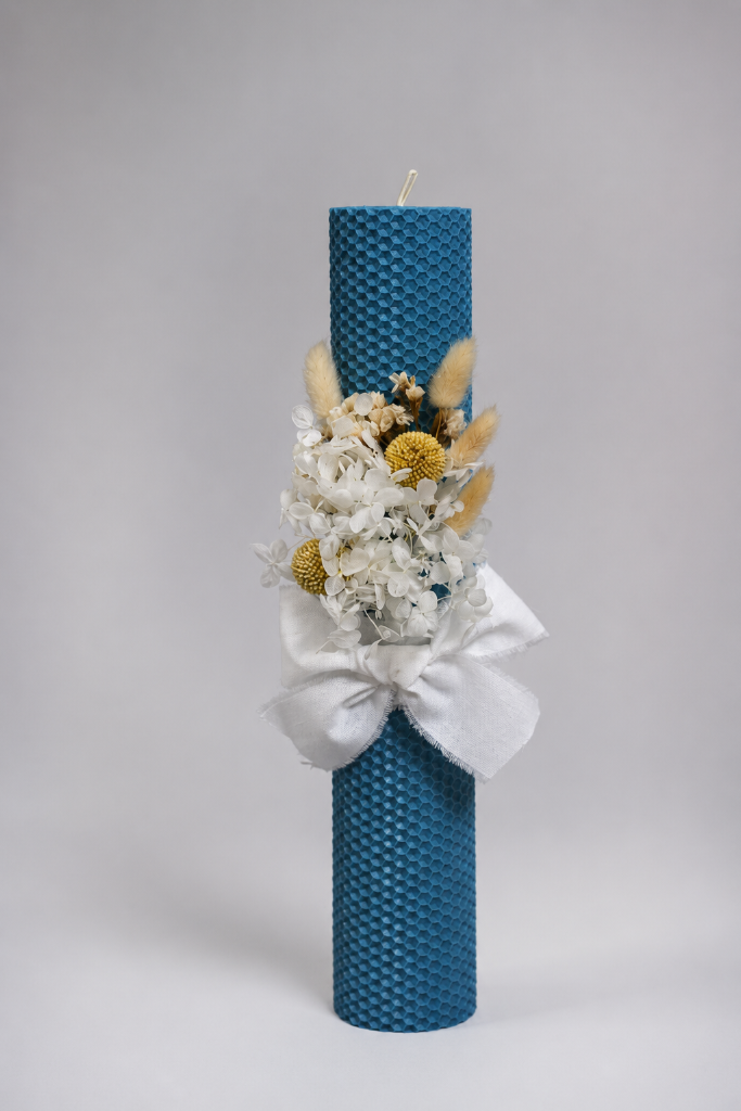 Lumânare botez Ocean Bloom